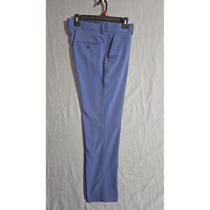 Alberto Danelli Men's Blue Flat Front Dress Pants 36×30